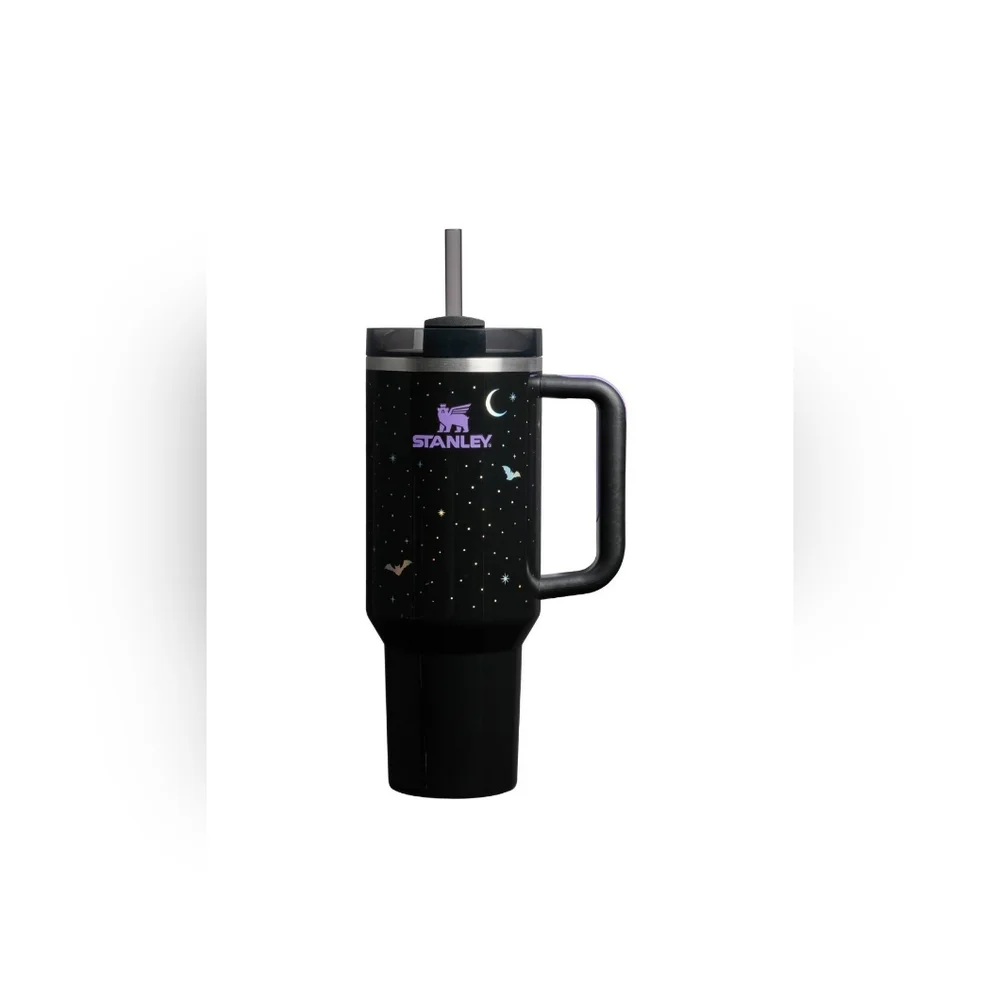 Stanley Halloween 40oz H2.0 Flowstate Quencher Tumbler Spellcast Black NWT